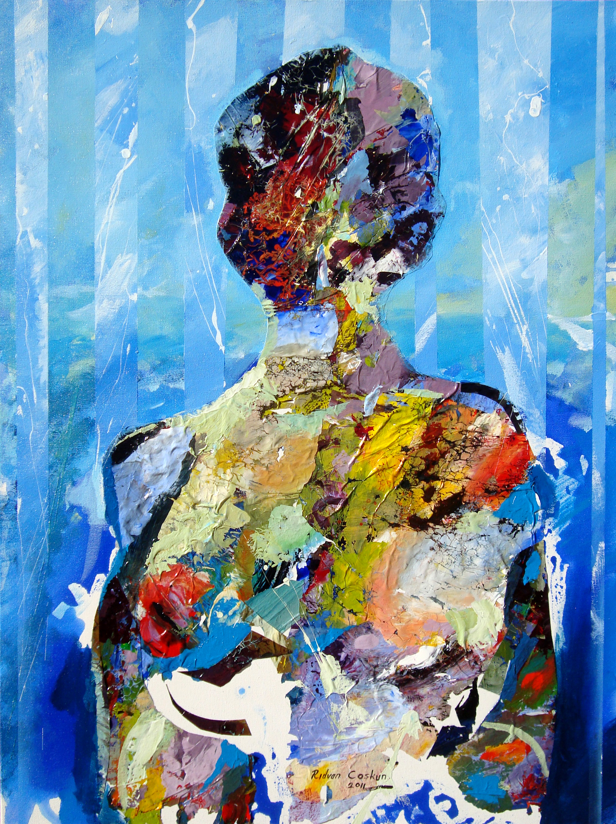 Tuval Üzerine Akrilik 'Düş Beden' 70x50cm 2010